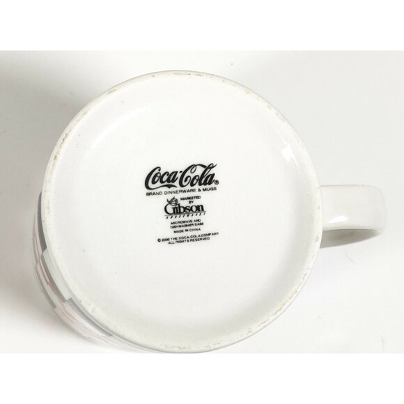 Vintage NOS Gibson 2000 Coke Cola Checkerboard 50's Diner Mug 11oz - Picture 6 of 6